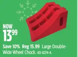 Canadian Tire Roblock Large Double- Wide Wheel Chock offer