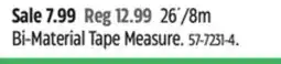 Canadian Tire IRWIN 26´/8m Bi-Material Tape Measure offer