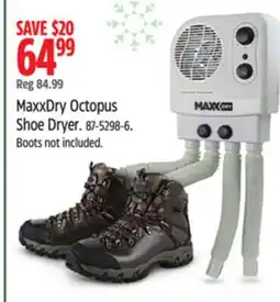 Canadian Tire MaxxDry Octopus Shoe Dryer offer