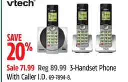 Canadian Tire 3-Handset Phone With Caller I.D offer