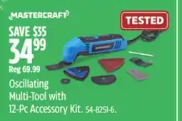 Canadian Tire Mastercraft Oscillating Multi-Tool with 12-Pc Accessory Kit offer