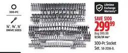 Canadian Tire Maximum 300-Pc Socket Set offer