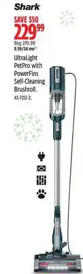 Canadian Tire Shark UltraLight PetPro with PowerFins Self-Cleaning Brushroll offer