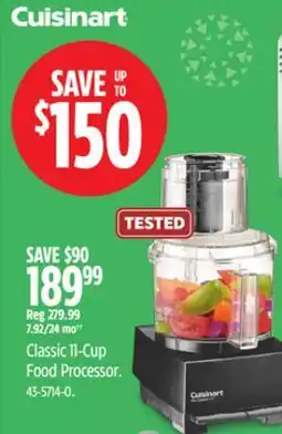 Canadian Tire Cuisinart Classic 11-Cup Food Processor offer
