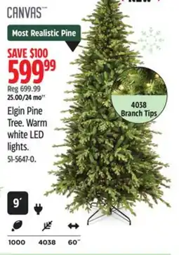 Canadian Tire CANVAS Elgin Pine Tree offer