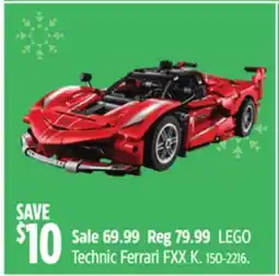 Canadian Tire LEGO Technic Ferrari FXX K offer