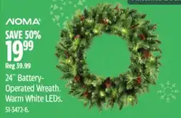 Canadian Tire NOMA 24 Battery- Operated Wreath offer