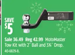 Canadian Tire MotoMaster Tow Kit with 2˝ Ball and 31⁄4˝ Drop offer
