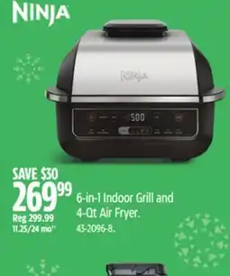 Canadian Tire Ninja 6-in-1 Indoor Grill and 4-Qt Air Fryer offer