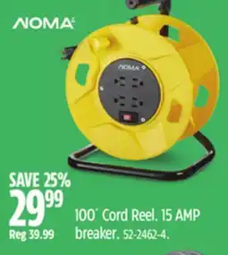 Canadian Tire 100´ Cord Reel. 15 AMP breaker offer