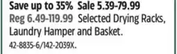 Canadian Tire type A Selected Drying Racks, Laundry Hamper and Basket offer