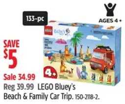 Canadian Tire LEGO Bluey's Beach & Family Car Trip offer