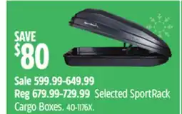 Canadian Tire Selected SportRack Cargo Boxes offer