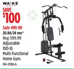 Canadian Tire WA:K 100-lb Multi-Functional Home Gym offer