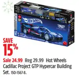 Canadian Tire Mattel Hot Wheels Cadillac Project GTP Hypercar Building Set offer