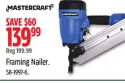 Canadian Tire Mastercraft Framing Nailer offer