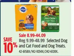 Canadian Tire Purina Selected Dog and Cat Food and Dog Treats offer