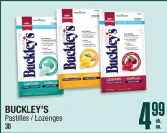 Jean Coutu BUCKLEY'S Lozenges offer