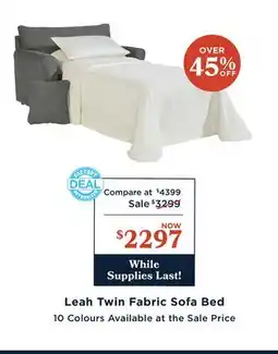 La Z Boy Leah Twin Fabric Sofa Bed offer