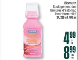 Jean Coutu PERSONNELLE Bismuth Heartburn relief offer