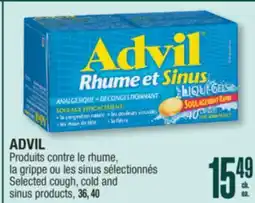 Jean Coutu ADVIL Selected cough, cold and sinus products offer