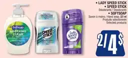 Jean Coutu LADY SPEED STICK, SPEED STICK or SOFTSOAP Selected products offer