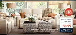 La Z Boy Hawthorn Fabric Reclining Sofa offer