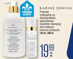 Jean Coutu KARINE JONCAS Selected cleansing and makeup remover products offer