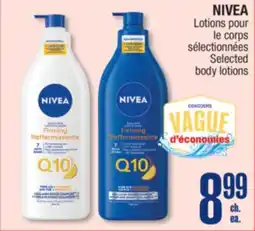 Jean Coutu NIVEA Selected body lotions offer
