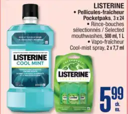 Jean Coutu LISTERINE Pocketpaks offer