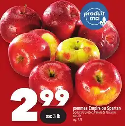 Marche Ami Pommes Empire ou Spartan offer