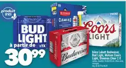 Marche Ami Bière Budweiser, Bud Light, Molson Coors Light, Sleeman Clear 2.0 offer