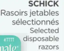 Proxim SCHICK Selected disposable razors offer