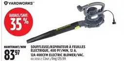 Canadian Tire MIN, 12A. 12A 400CFM ELECTRIC BLOWER/VAC offer
