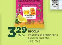 Proxim RICOLA Selected lozenges offer