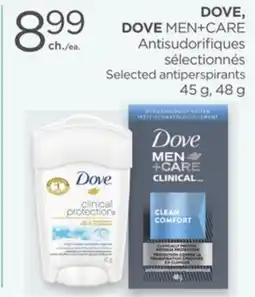 Proxim DOVE, DOVE MEN+CARE Selected antiperspirants offer