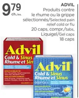Proxim ADVIL Selected pain relief cold or flu offer