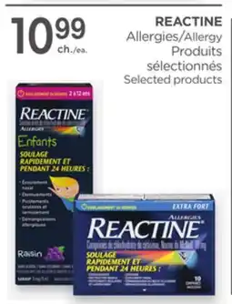 Proxim REACTINE Allergy Selected products offer