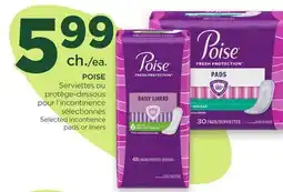 Proxim POISE Selected incontience pads or liners offer