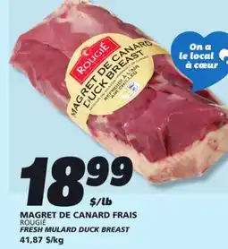 IGA ROUGIÉ FRESH MULARD DUCK BREAST offer