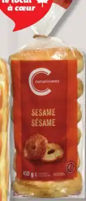 IGA COMPLIMENTS BAGELS offer