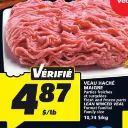 IGA LEAN MINCED VEAL offer
