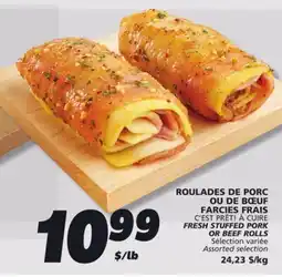 IGA C'EST PRÊT! À CUIRE FRESH STUFFED PORK OR BEEF ROLLS offer