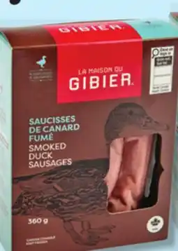 IGA LA MAISON DU GIBIER FROZEN SAUSAGES offer