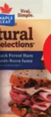 IGA MAPLE LEAF NATURAL SELECTIONS SHAVED DELI MEATS offer