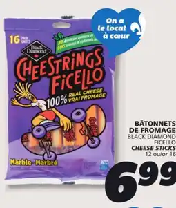 IGA BLACK DIAMOND FICELLO CHEESE STICKS offer