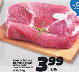 IGA FRESH PORK SHOULDER ROAST offer