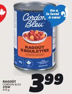 IGA CORDON BLEU STEW offer