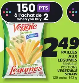 IGA SENSIBLE PORTIONS VEGETABLE STRAW offer