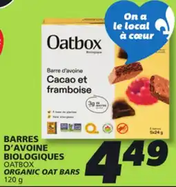 IGA OATBOX ORGANIC OAT BARS offer